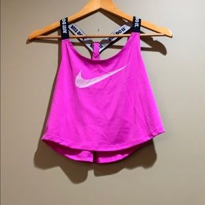 Nike Hot Pink Cropped Tank size S